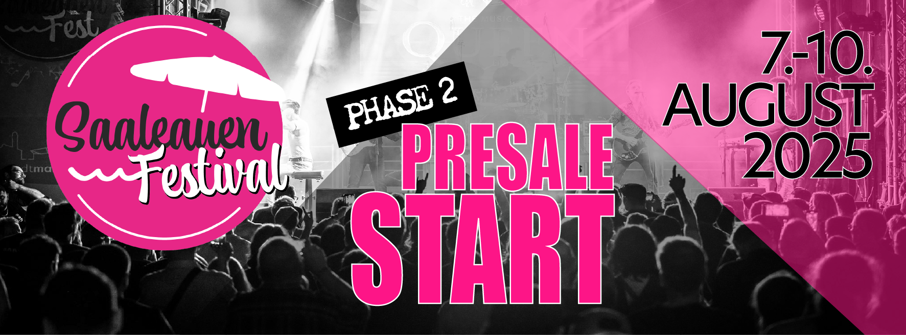 Presale 2 für das Saaleauen-Festival gestartet